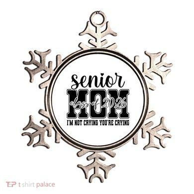 Senior Mom 2026 I'm Not Crying Funny Graduation Ornament