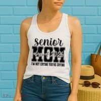 Senior Mom 2026 I'm Not Crying Funny Graduation Women's Tank Top thumb 2