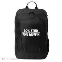 Stud Muffin 30/70 Funny Over 40 Dad Bod Gift City Backpack thumb 0