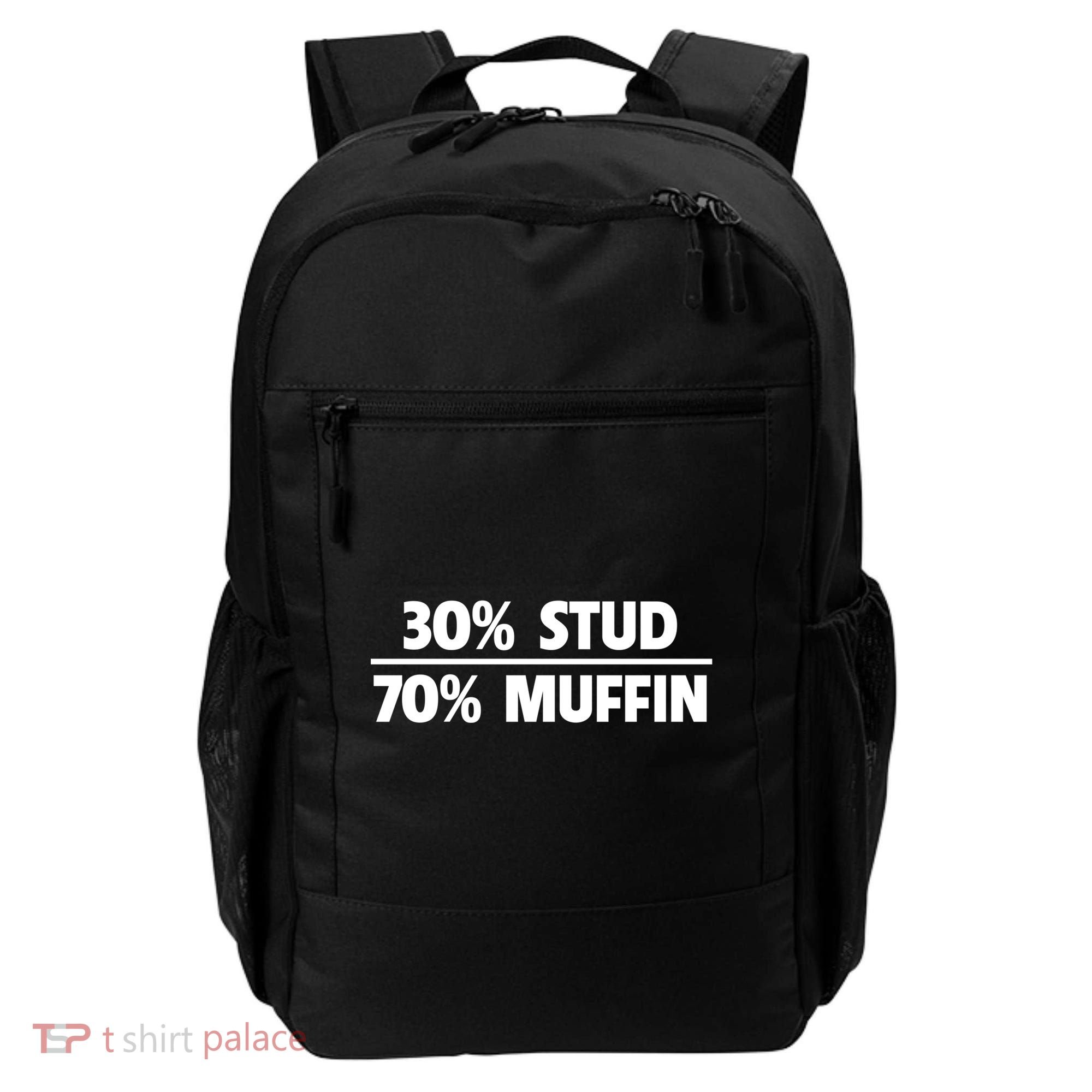Stud Muffin 30/70 Funny Over 40 Dad Bod Gift Backpack