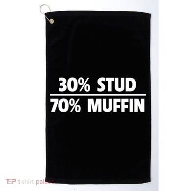 Stud Muffin 30/70 Funny Over 40 Dad Bod Gift Golf Towel