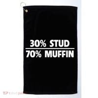 Stud Muffin 30/70 Funny Over 40 Dad Bod Gift Golf Towel thumb 0