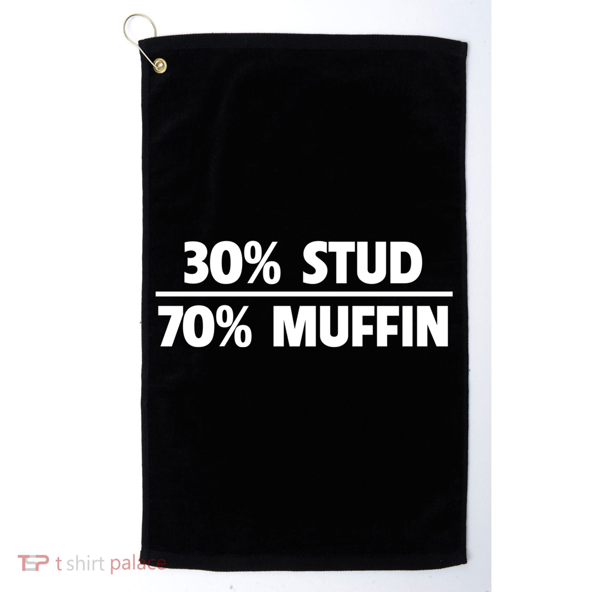 Stud Muffin 30/70 Funny Over 40 Dad Bod Gift Golf Towel