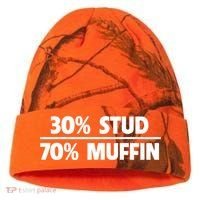 Stud Muffin 30/70 Funny Over 40 Dad Bod Gift Kati Licensed 12" Camo Cuffed Beanie thumb 0