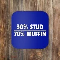 Stud Muffin 30/70 Funny Over 40 Dad Bod Gift Coaster thumb 0