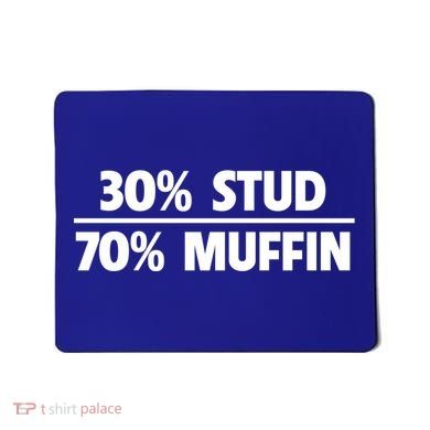 Stud Muffin 30/70 Funny Over 40 Dad Bod Gift Mousepad