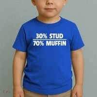 Stud Muffin 30/70 Funny Over 40 Dad Bod Gift Toddler T-Shirt thumb 2