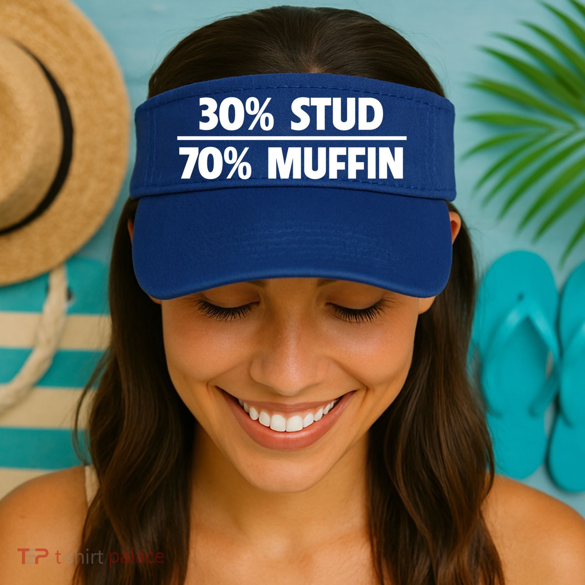 Stud Muffin 30/70 Funny Over 40 Dad Bod Gift Visor