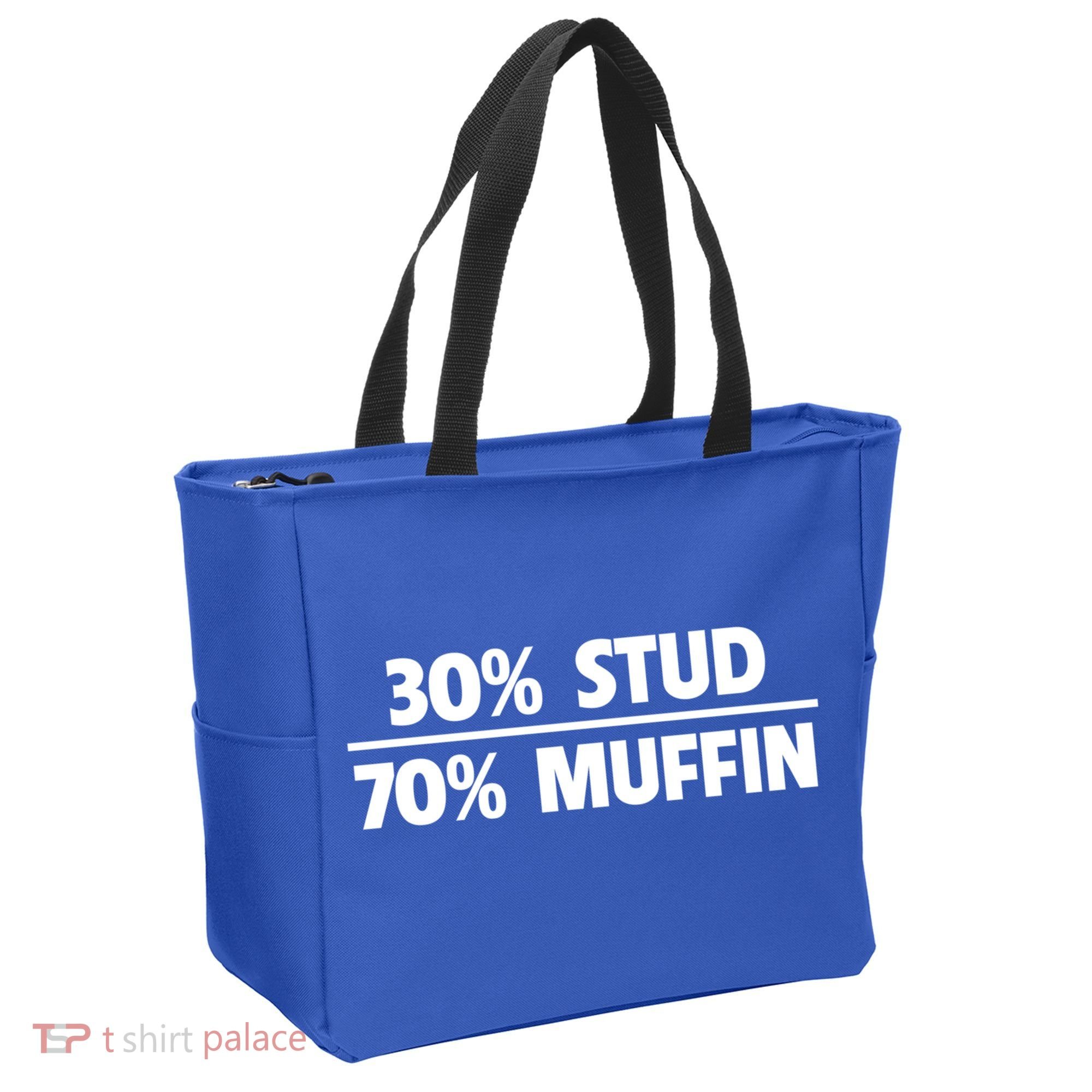 Stud Muffin 30/70 Funny Over 40 Dad Bod Gift Tote Bag