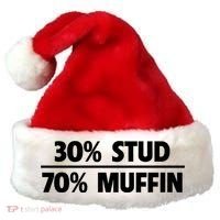 Stud Muffin 30/70 Funny Over 40 Dad Bod Gift Santa Hat thumb 0