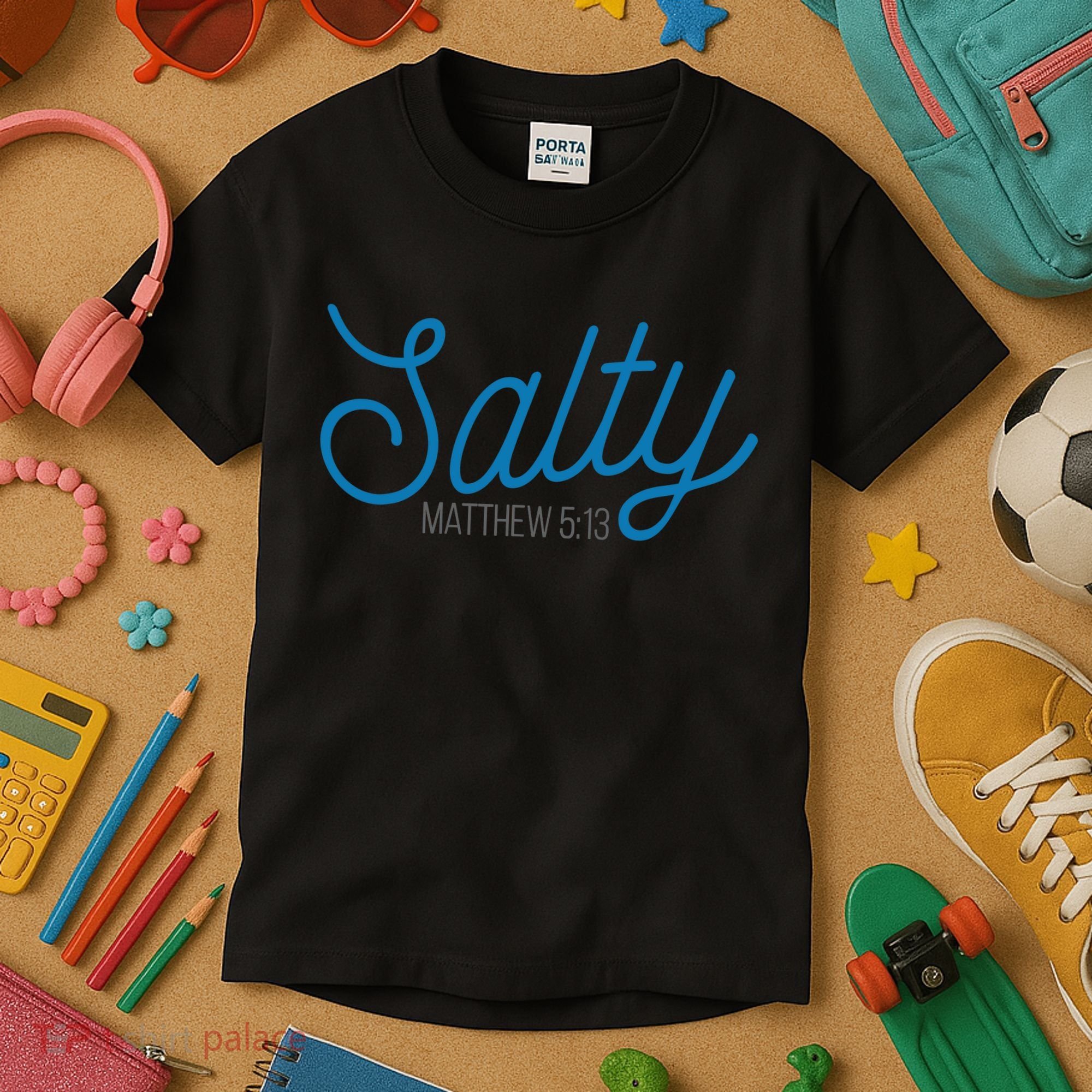 Salty. Matthew 5:13 Kids T-Shirt