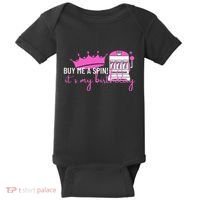 Slot Machine 777 Lucky Birthday Gambling Casino Baby Bodysuit thumb 0