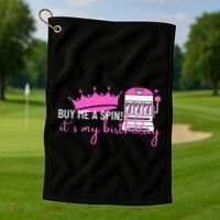 Slot Machine 777 Lucky Birthday Gambling Casino Golf Towel thumb 1