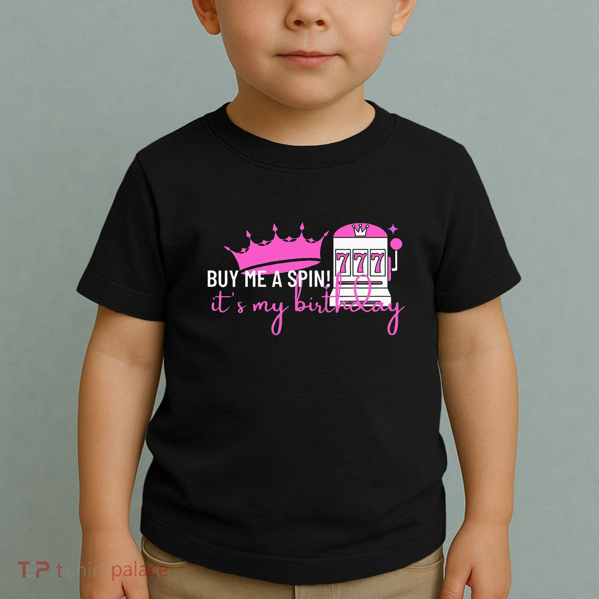 Slot Machine 777 Lucky Birthday Gambling Casino Toddler T-Shirt