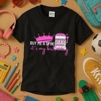 Slot Machine 777 Lucky Birthday Gambling Casino Kids T-Shirt thumb 3