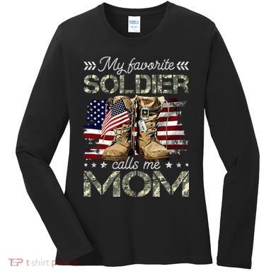 Soldier Mom Army Graduation Mom Women's Long Sleeve Shirt