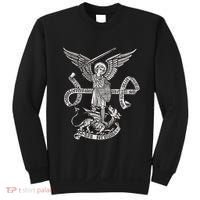 St Michael Archangel Catholic Angel Defend Us Sweatshirt thumb 0