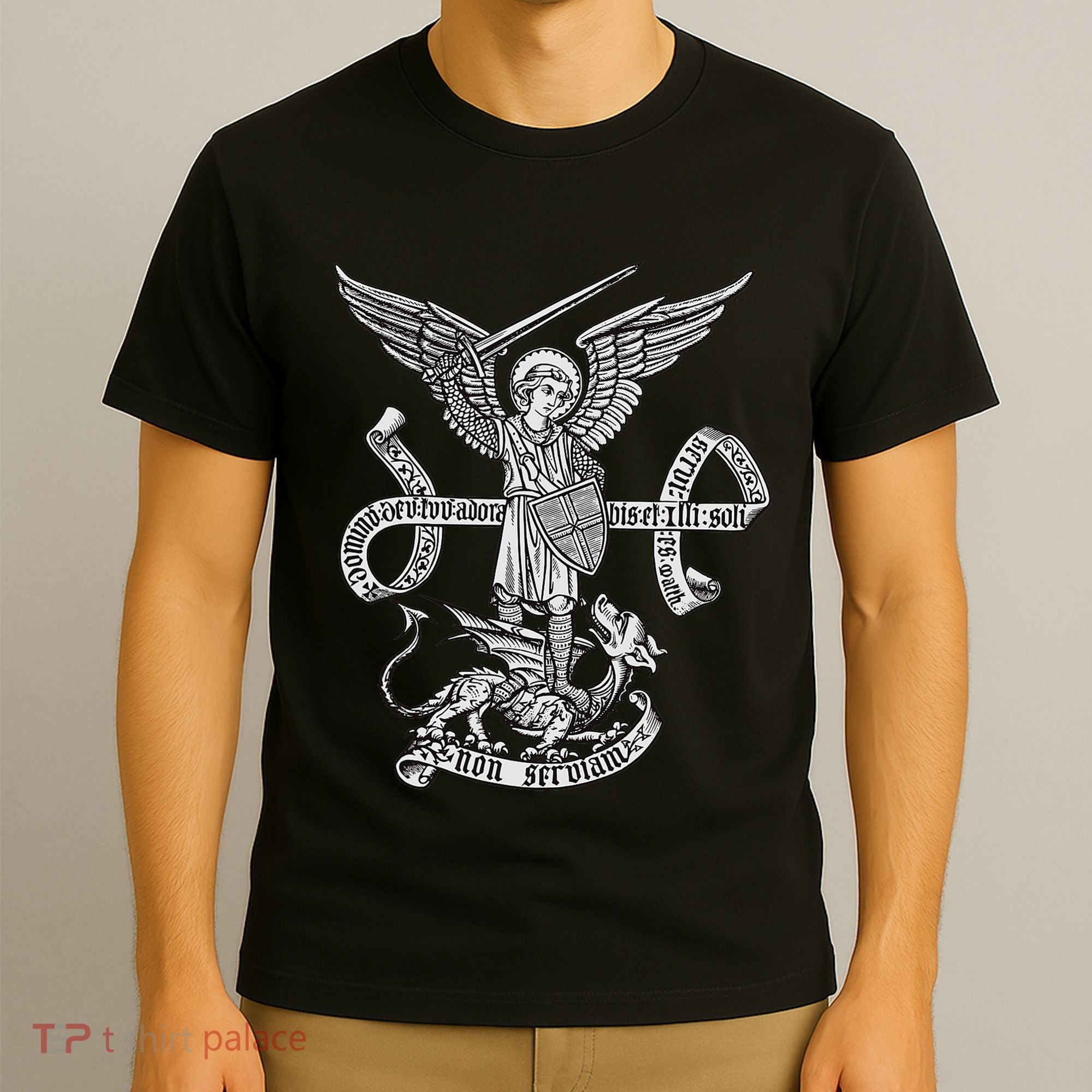 St Michael Archangel Catholic Angel Defend Us T-Shirt