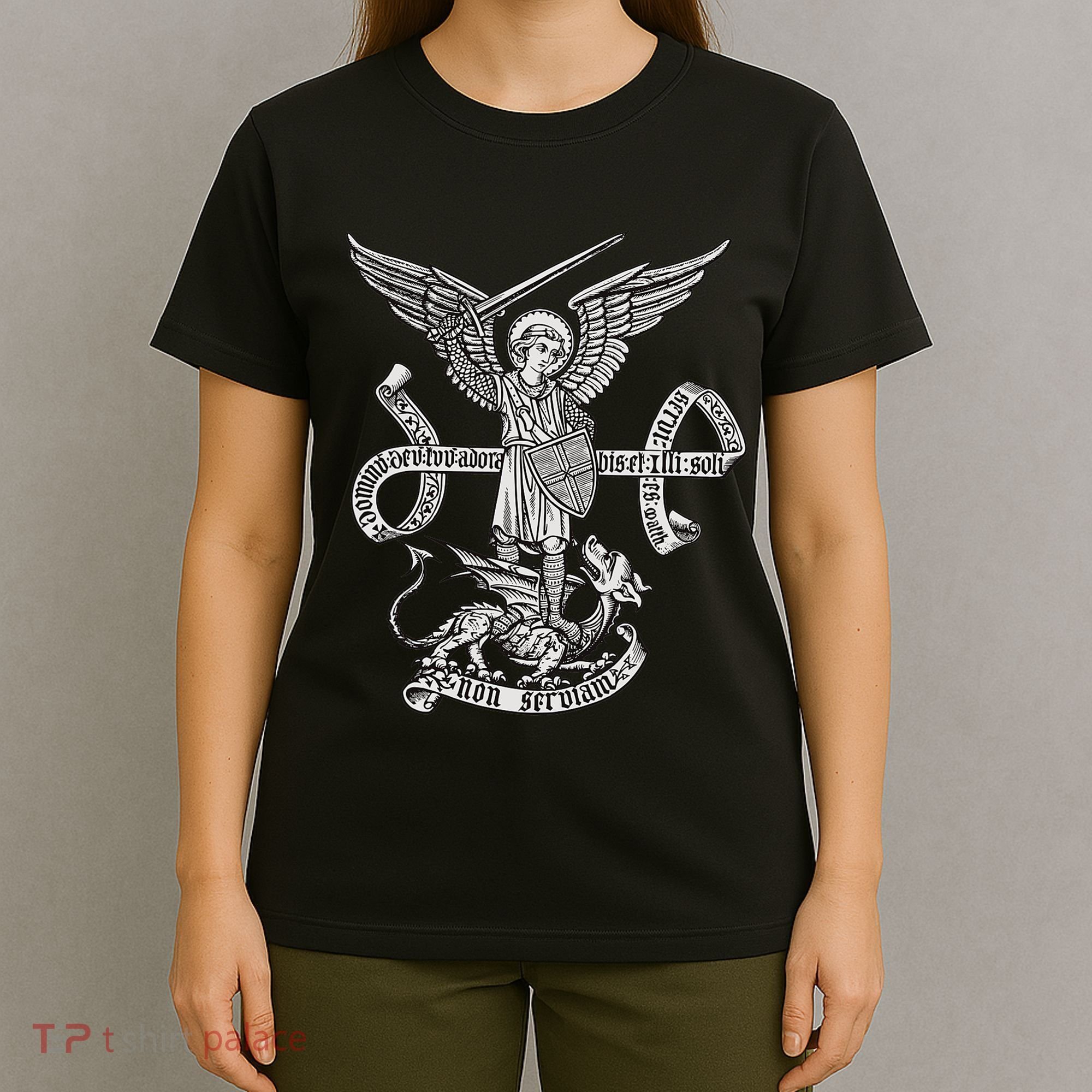 St Michael Archangel Catholic Angel Defend Us T-Shirt