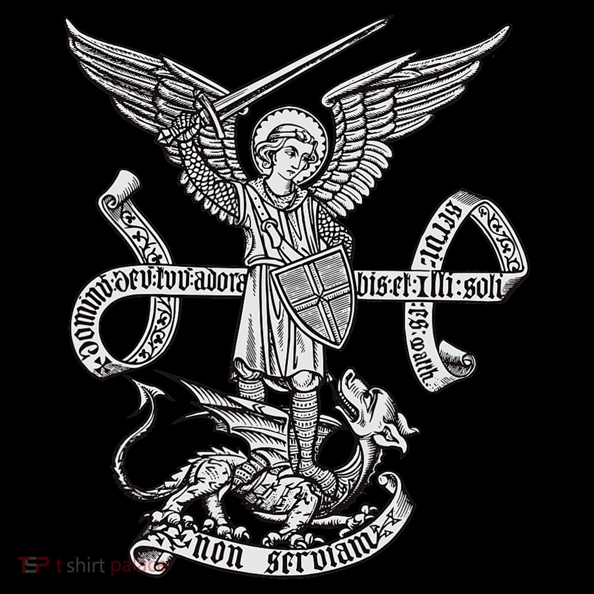St Michael Archangel Catholic Angel Defend Us Baby Bodysuit