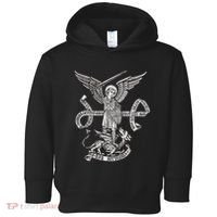 St Michael Archangel Catholic Angel Defend Us Toddler Hoodie thumb 0