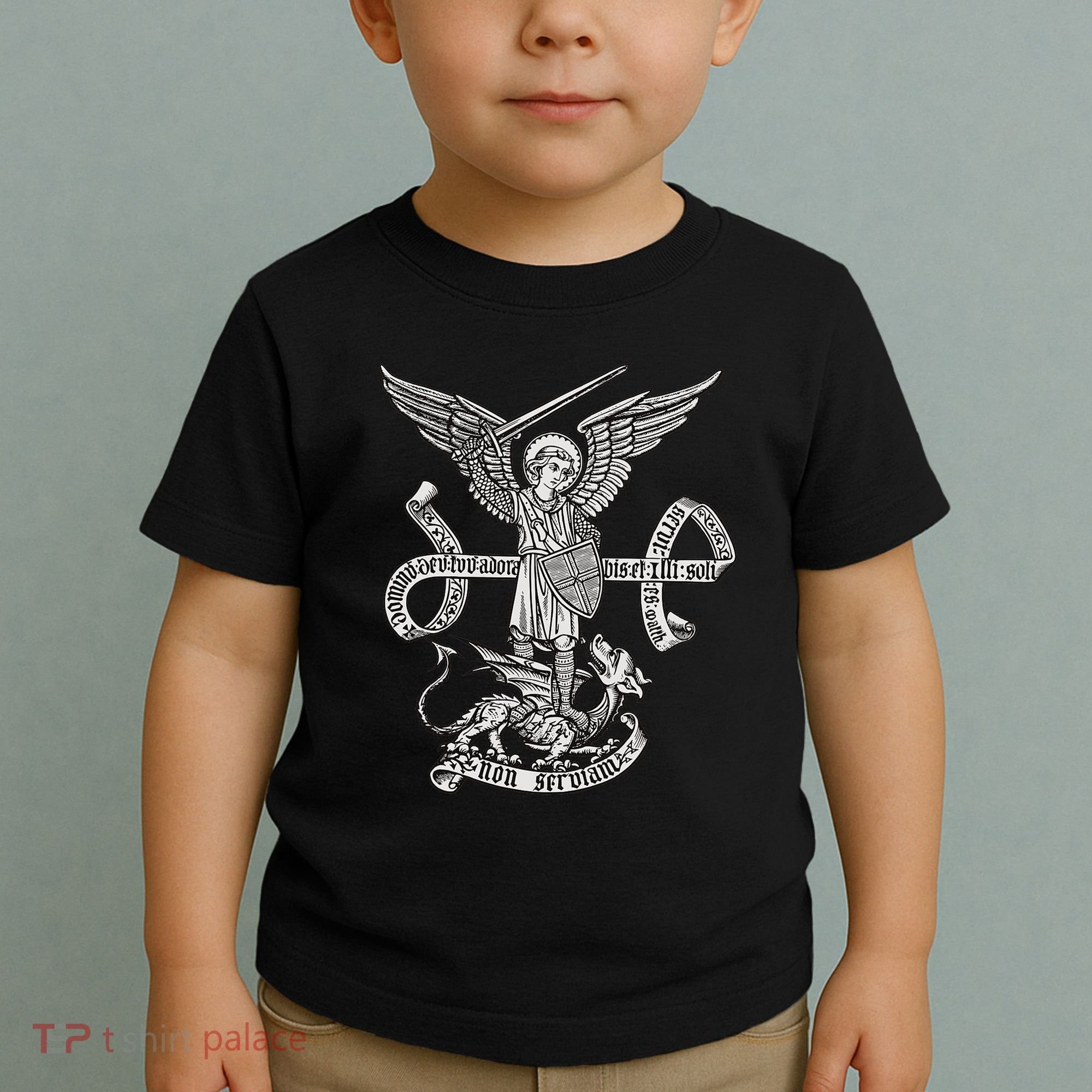 St Michael Archangel Catholic Angel Defend Us Toddler T-Shirt