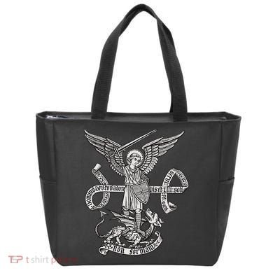 St Michael Archangel Catholic Angel Defend Us Tote Bag