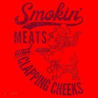 Smoking Meats And Clapping Cheeks Santa Hat thumb 1