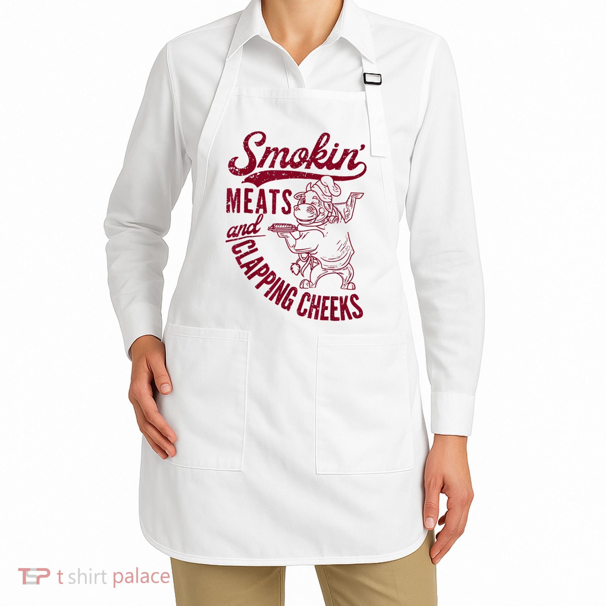 Smoking Meats And Clapping Cheeks Apron