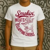 Smoking Meats And Clapping Cheeks T-Shirt thumb 3