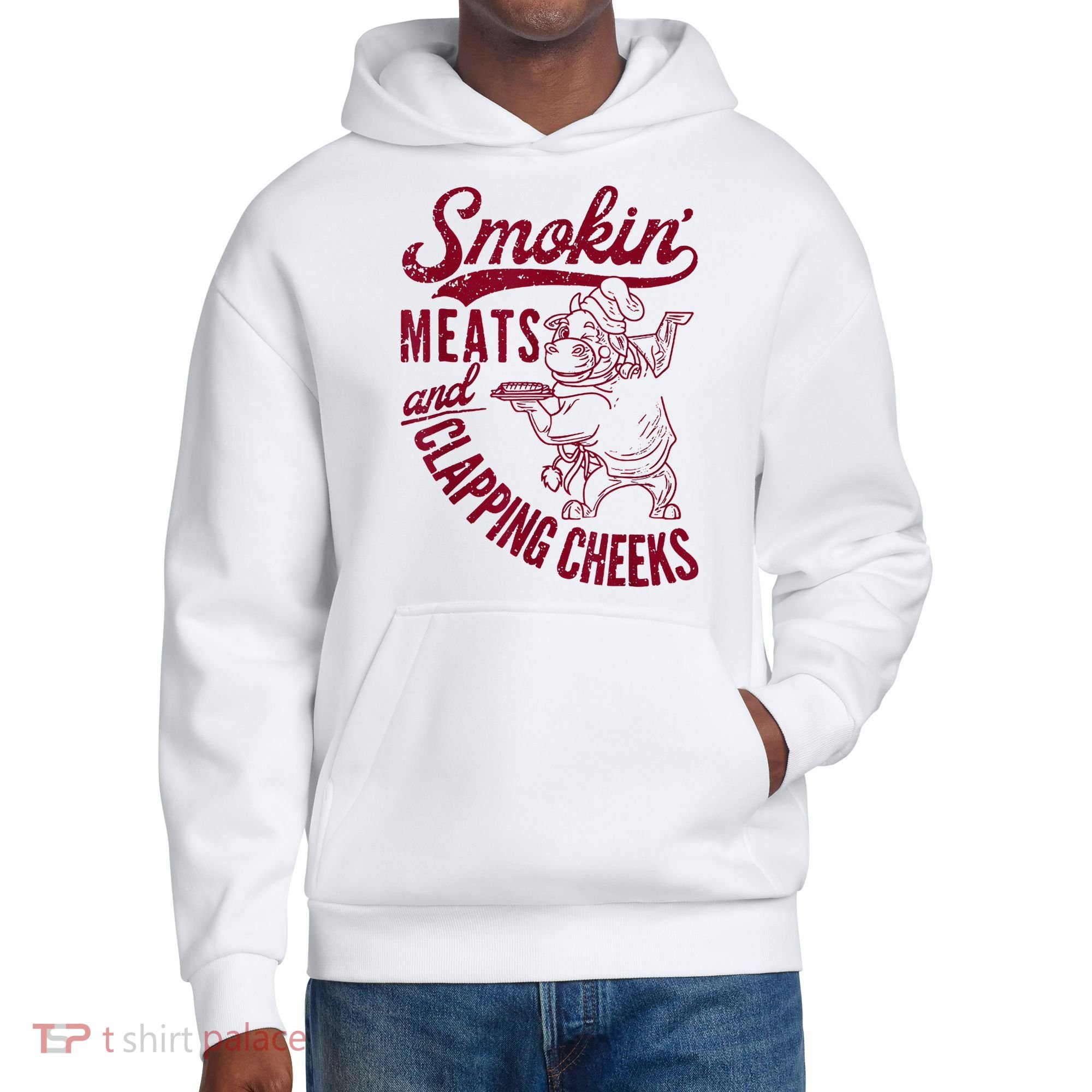 Smoking Meats And Clapping Cheeks District V.I.T. Heavyweight Hoodie