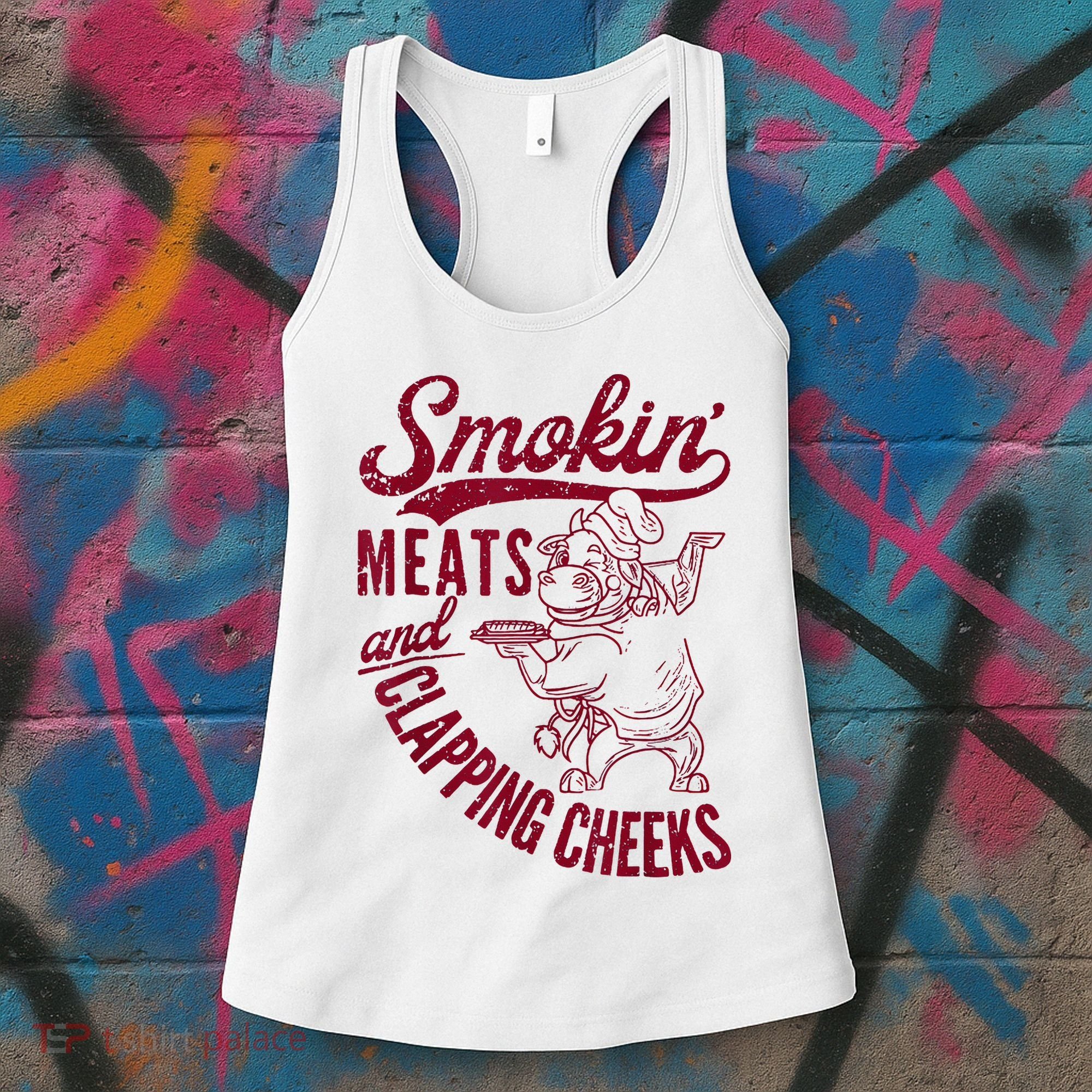 Smoking Meats And Clapping Cheeks Women's Tank Top