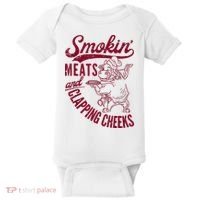 Smoking Meats And Clapping Cheeks Baby Bodysuit thumb 0