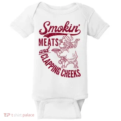 Smoking Meats And Clapping Cheeks Baby Bodysuit