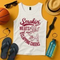 Smoking Meats And Clapping Cheeks Tank Top thumb 4