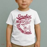 Smoking Meats And Clapping Cheeks Toddler T-Shirt thumb 2