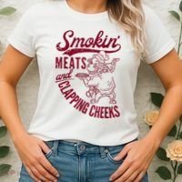Smoking Meats And Clapping Cheeks Women's T-Shirt thumb 2