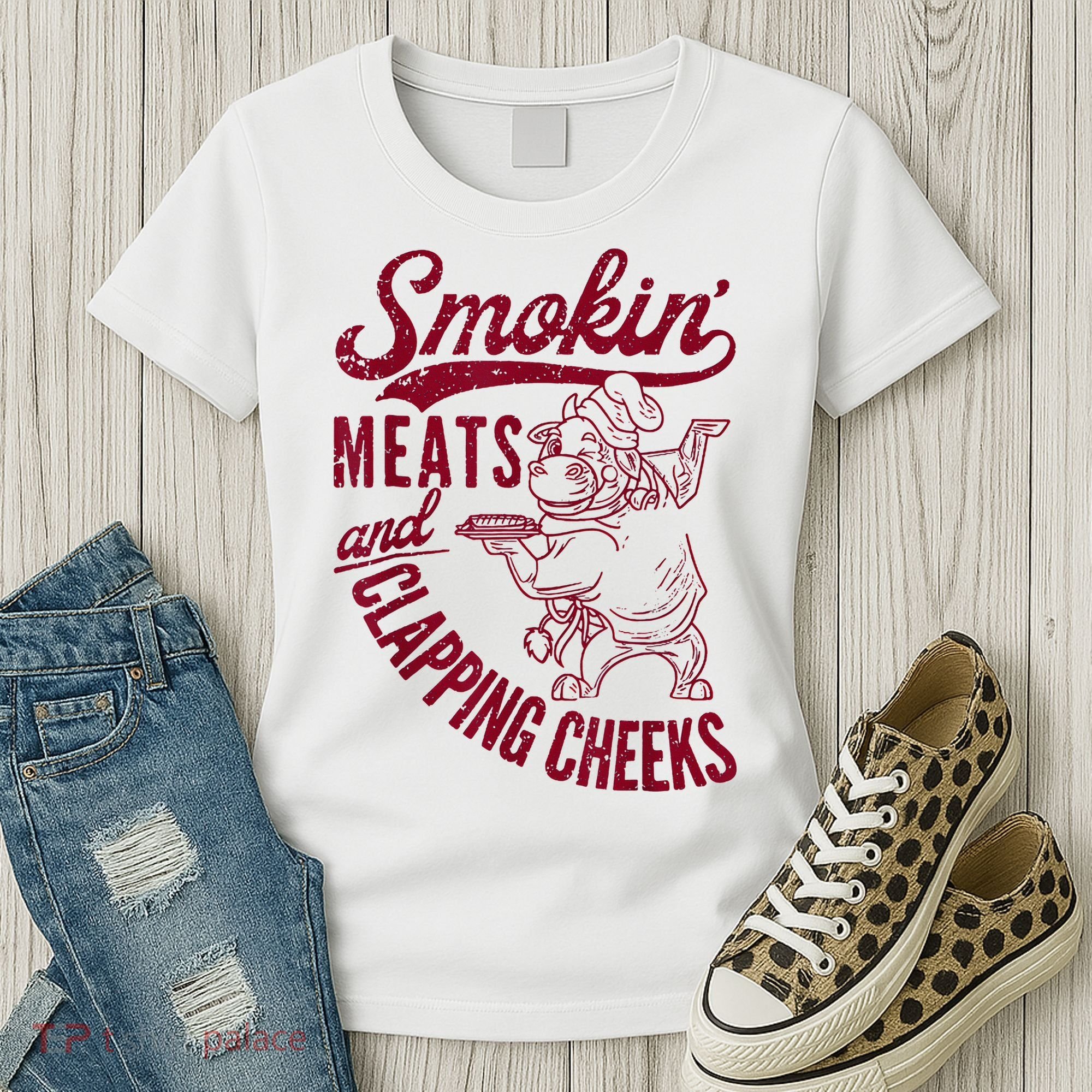 Smoking Meats And Clapping Cheeks Women's T-Shirt