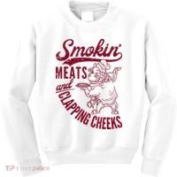 Smoking Meats And Clapping Cheeks Kids Sweatshirt thumb 0