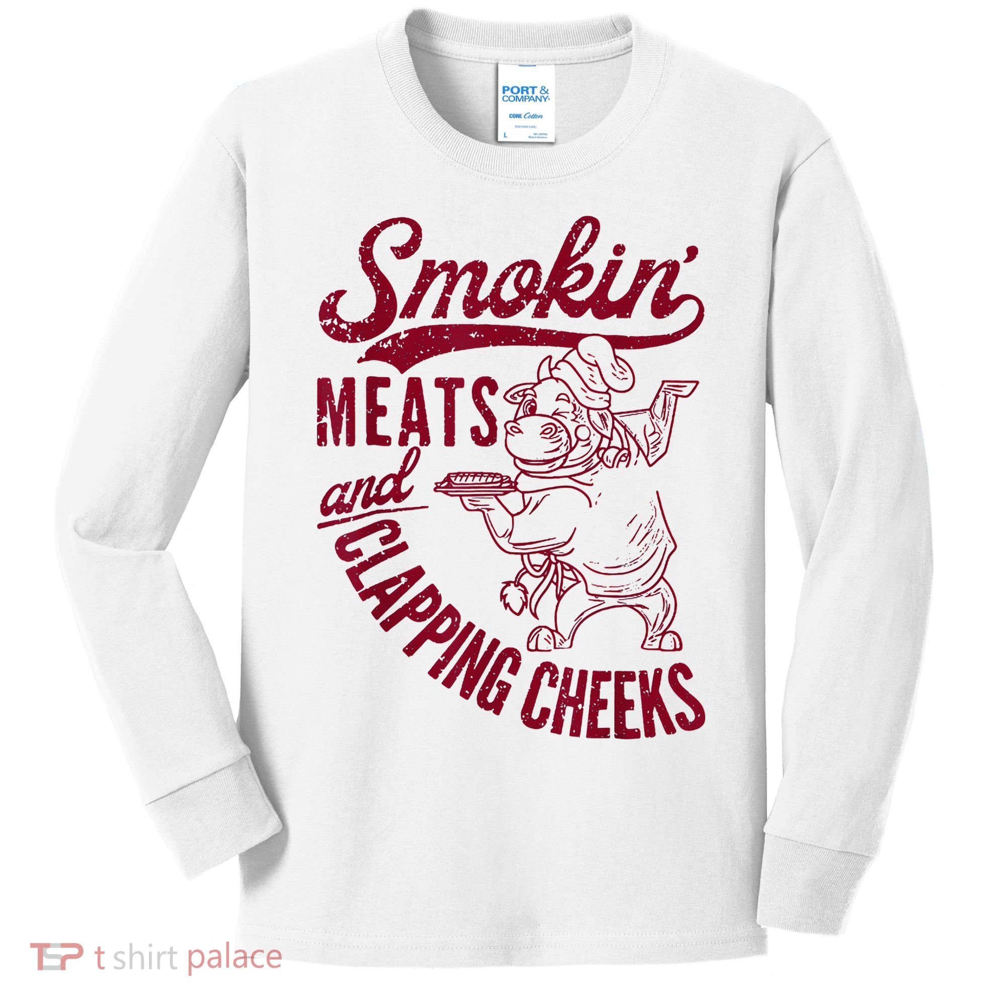 Smoking Meats And Clapping Cheeks Kids Long Sleeve Shirt