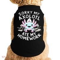 Sorry My Axolotl Ate My Homework Kawaii Axolotl Doggie Tank thumb 0