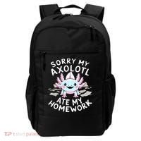 Sorry My Axolotl Ate My Homework Kawaii Axolotl Backpack thumb 0