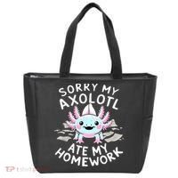Sorry My Axolotl Ate My Homework Kawaii Axolotl Tote Bag thumb 0