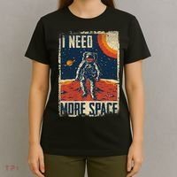 Space Man Astronaut Retro I Need More Space T-Shirt thumb 4
