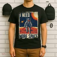 Space Man Astronaut Retro I Need More Space T-Shirt thumb 6