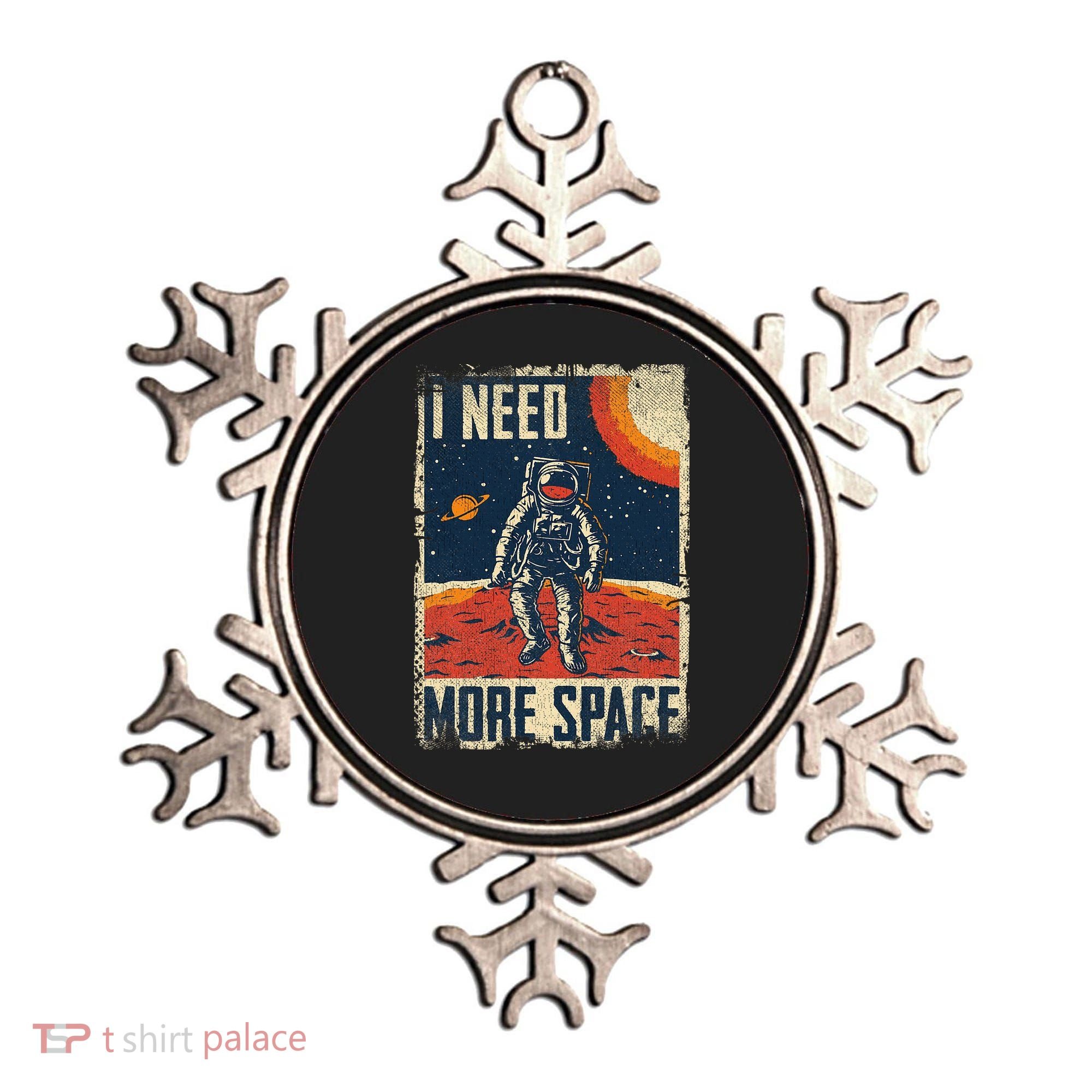 Space Man Astronaut Retro I Need More Space Ornament