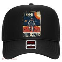 Space Man Astronaut Retro I Need More Space Hat thumb 0