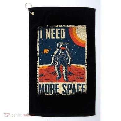 Space Man Astronaut Retro I Need More Space Golf Towel