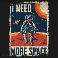 Space Man Astronaut Retro I Need More Space Women's T-Shirt thumb 6