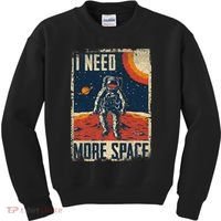 Space Man Astronaut Retro I Need More Space Kids Sweatshirt thumb 0